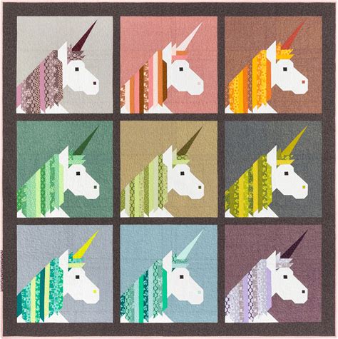 Lisa The Unicorn Quilt Sewing Pattern By Elizabeth Hartman