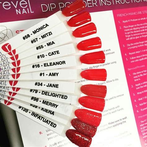 Revel Reds Revel Nail Dip Powder Revel Nail Dip Dip Nail Colors