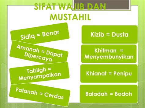 Di bawah ini merupakan 20 sifat wajib bagi allah yang harus kalian pahami dan hafal. Sebutkan Sifat Wajib Dan Mustahil Bagi Rasul Beserta ...