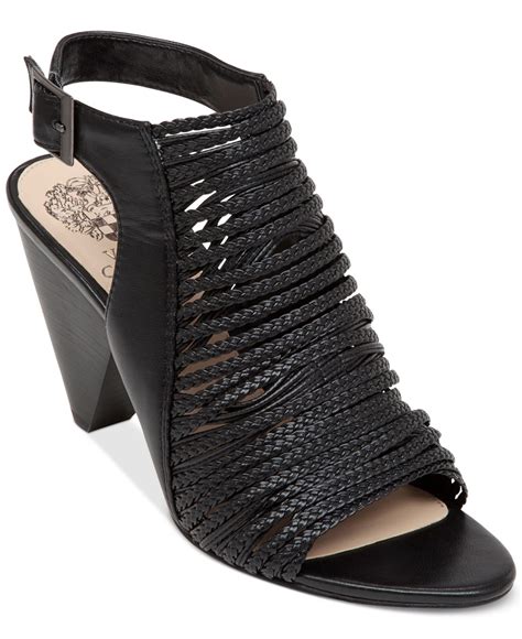 Vince Camuto Entik Braided Dress Sandals In Black Lyst