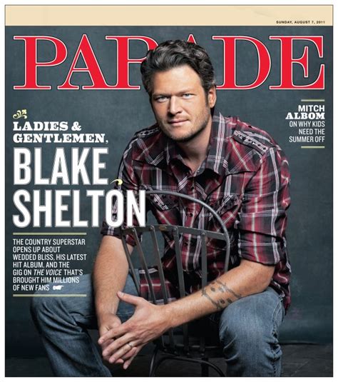 Blake Shelton Featured In Sundays Issue Of Parade Country Music Rocks