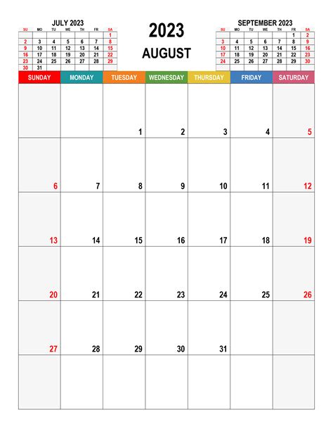 Free Printable August 2022 Calendars Wiki Calendar August 2023