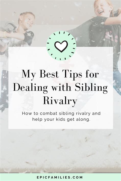 My Best Tips For Dealing With Sibling Rivalry