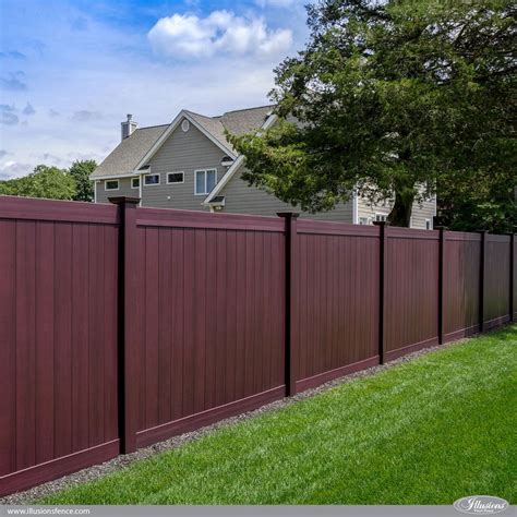Incredible Wood Grain Pvc Vinyl Privacy Fence Panels In Mahogany By