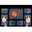 Control Panels Spaceship In Design Elements On Yellow Images Creative Store