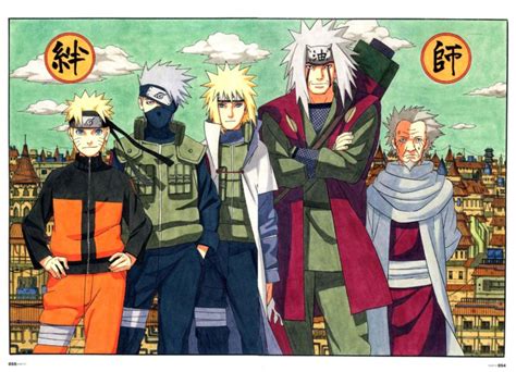 Naruto Shippuden Yondaime Sarutobi Hiruzen Uzumaki Naruto