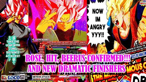 Dbfz Goku Black Rose Hit Beerus And A Lot Of More Awesome News