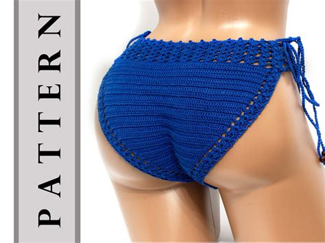 Instant Download Crochet Pattern Crochet Bikini Bottom Women Etsy