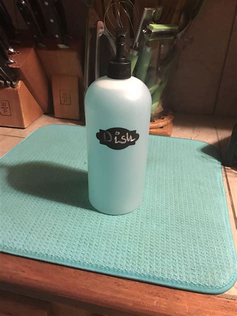 Shampoo Bottle Turned Into A Dish Soap Dispenser Dish Soap Dispenser