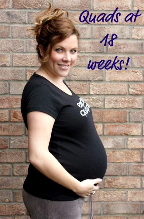 pregnant with quadruplets belly week by week