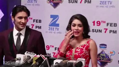 Sartaj Gill And Eisha Singh Makes Fun At The Red Carpet Of Zee Rishtey
