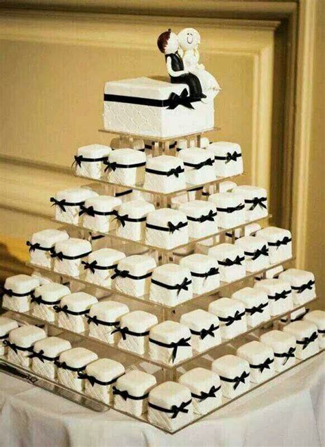Mini Square Cupcake Wedding Cake Wedding Cakes Wedding Cupcakes