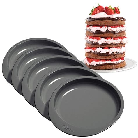 Wilton Easy Layers 15cm Cake Pan Set 5 Piece Chefs Complements