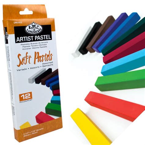 Royal And Langnickel 12 Assorted Colour Soft Pastels