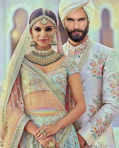Deepika Padukone And Her New Husband Ranveer Singh Bridal Dress Design Celebrity Weddings