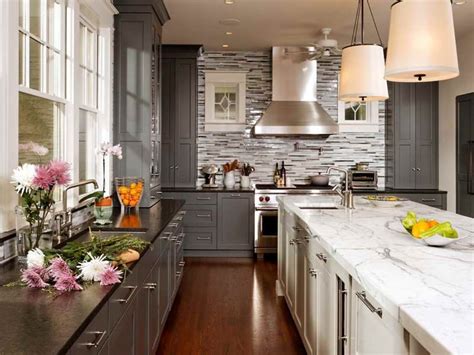• get a bright, modern look • cabinets ship next day. Gray Kitchen Cabinets Repainting Ideas: White Gray Kitchen ...
