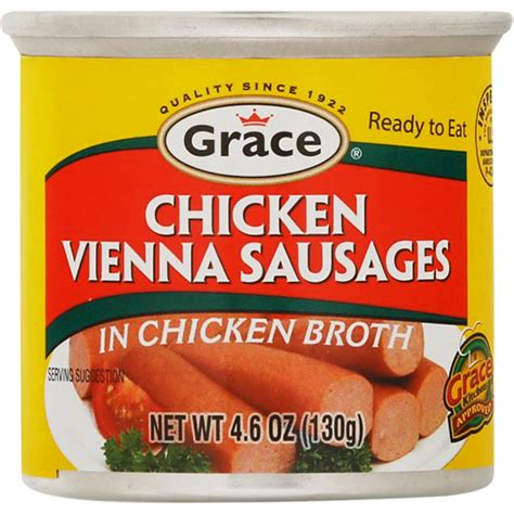 Grace Chicken Vienna Sausages Carib Spice