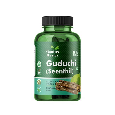 Genius Herbs Guduchi Seenthil 1000mg 90 Tablets Country Drug Store