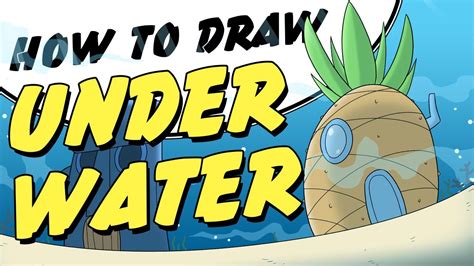 How To Draw An Underwater Scenery Very Easy Youtube