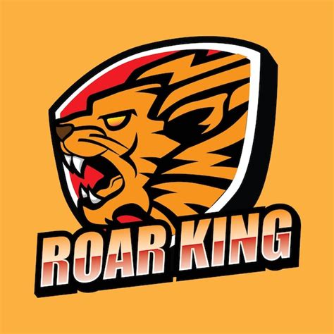 Premium Vector Lion Roar King Mascot E Sport Logo Design
