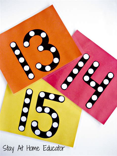 Dot Counting Cards Counting Preschool Crafts Dots