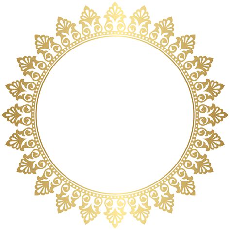 Transparent Background Gold Circle Frame Png Classhindi Sample Paper