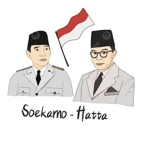 Indonesia Independence Day And Red And White Banner Png Soekarno