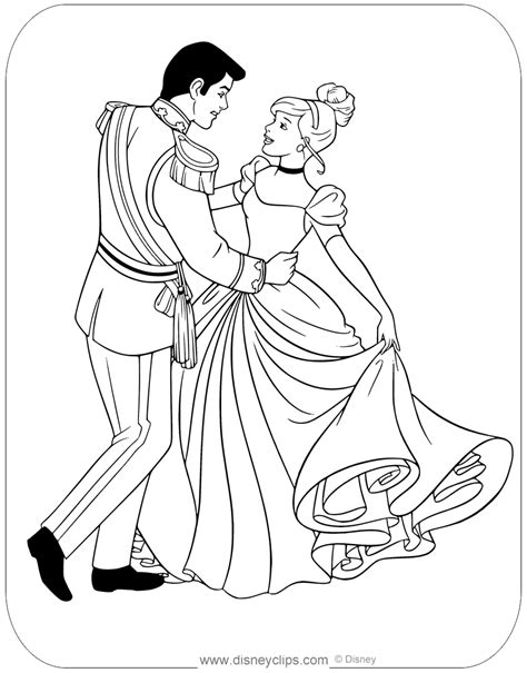 To print out your cinderella coloring page, just click on the image you want to view and print the larger picture on the next page. Cinderella Coloring Pages (2) | Disneyclips.com