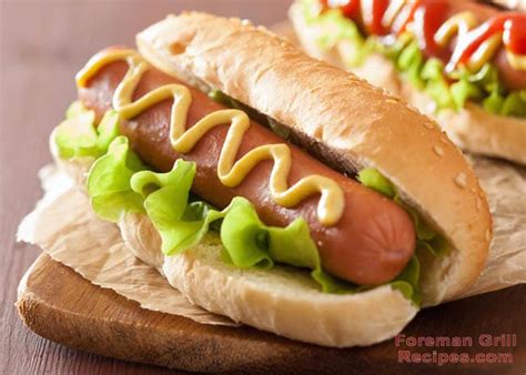 Large hot dogs, chopped (preferably a good brand of beef hot dogs). Foreman Grill Hot Dogs - Foreman Grill Recipes