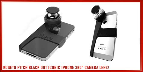 Kogeto Pitch Black Dot Iconic Iphone 360° Camera Lens Reel Designer
