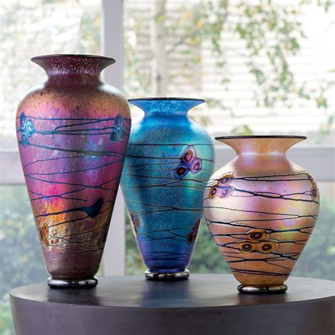 Currents Murrini Vase By David Lindsay Art Glass Vase Artful Home Art Glass Vase Glass