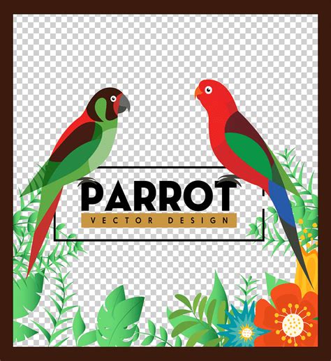Descarga Gratis Loro Pájaro Adobe Ilustrador Dos Loros Rojos Modelo