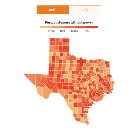 Texas Power Outage Tracker See Where The Worst Outages Are Happening Now Across The State