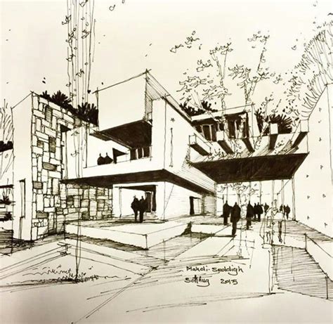 Renderings Architecture Design Drawing Architecture Design Sketch