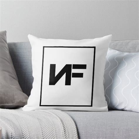 Nf American Rapper Logo Throw Pillow By Iainw98 Redbubble