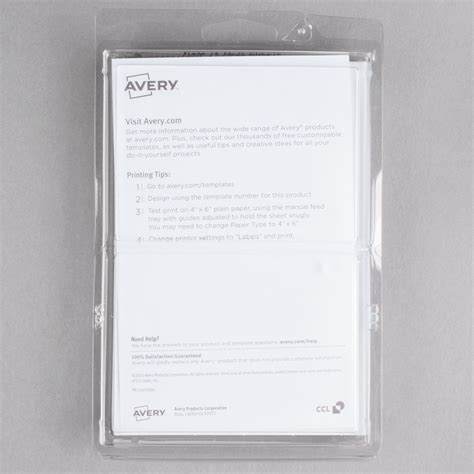 Avery 5147 2 13 X 3 38 White Printable Self Adhesive Name Badges