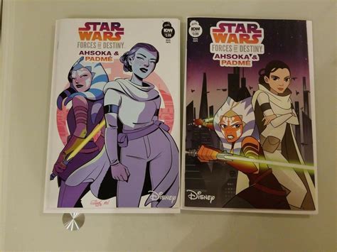 Star Wars Forces Of Destiny Ahsoka And Padme Cover A And B Set 2018 Idw