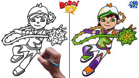 Boboiboy Drawing How To Draw Boboiboy Sori Step By Step Youtube