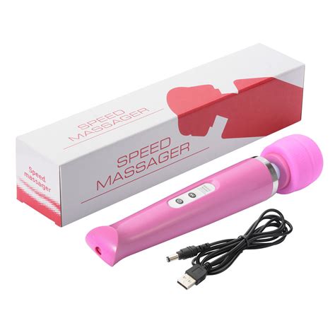 10 Speed Electric Magic Wand Wired Relax Full Body Massager Uk Plug Usb