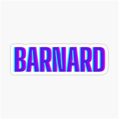 Barnard College Sticker For Sale By Adeenaseltzer Redbubble