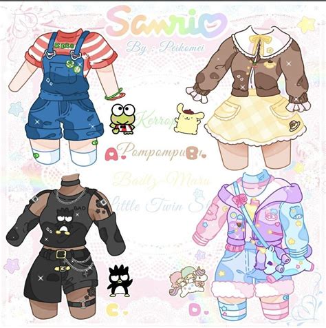 Sanrio Outfits Cartoon Outfits Cute Anime Outfits Kawaii Clothes