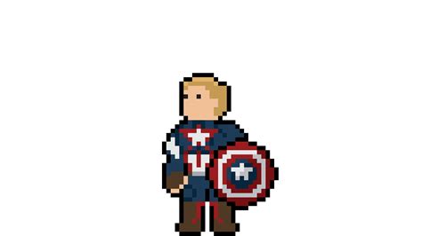 Captain America Pixel Art, HD Superheroes, 4k Wallpapers, Images