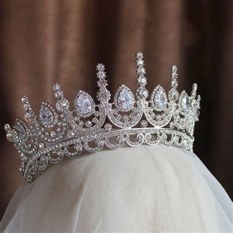 British Royal Tiara Beelemental Tiaras Jewellery Crystal Bridal Hair Accessories Wedding Crown