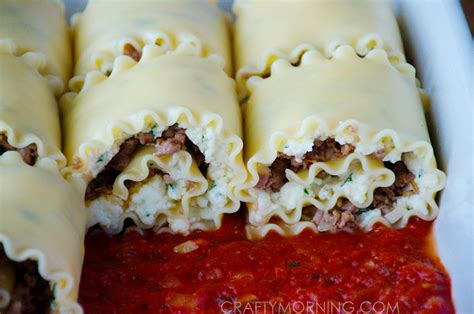 3 Cheese Sausage Lasagna Roll Ups Recipe Crafty Morning