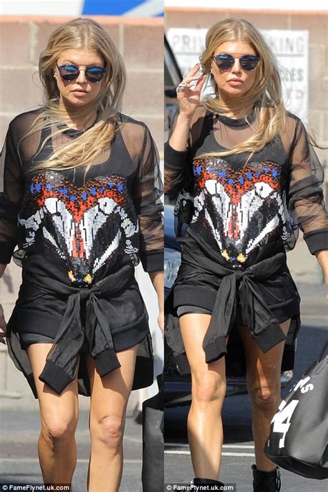 Fergie Flaunts Super Toned Legs In High Top Sneakers Shoes Post