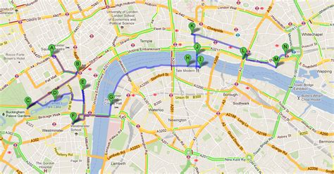London Walking Tour Dotting The Map