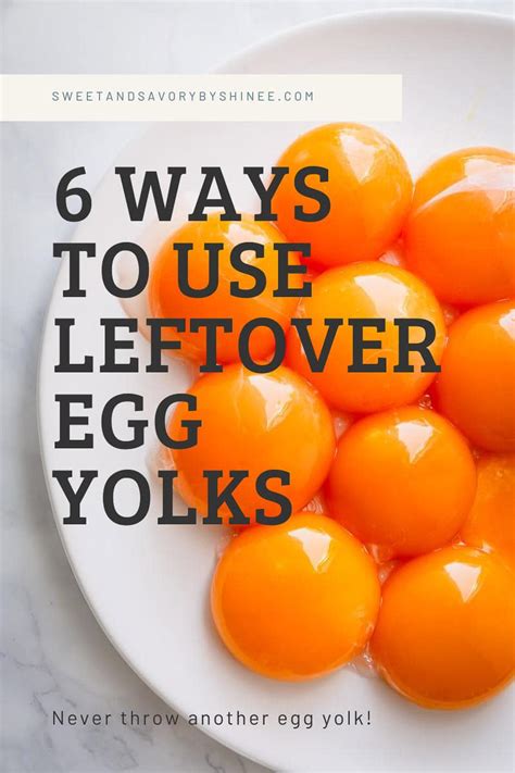Whether you're in the mood for pastries. 6 Delicious Ways to Use Up Extra Egg Yolks ~Sweet & Savory