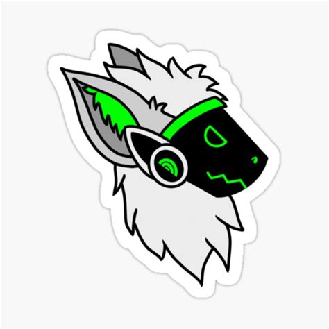 Furry Protogen Art Sticker For Sale By Planetpaws Redbubble
