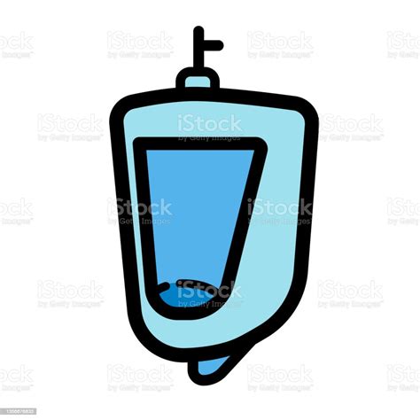 Urinal Color Vector Icon In Simple Style Stock Illustration Download