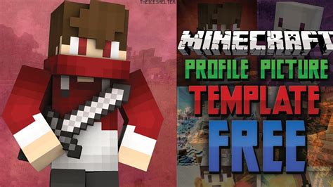 Updated Free Minecraft Youtube Profile Picture Template Free